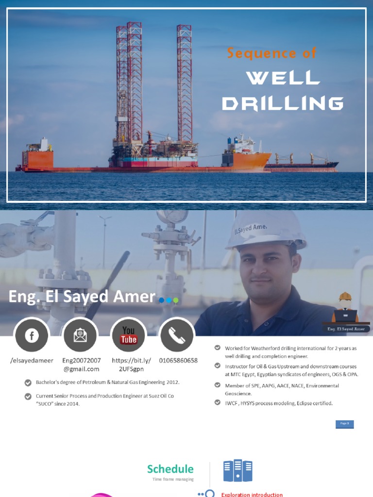 Well Drilling Process Overview | PDF | Casing (Borehole)
