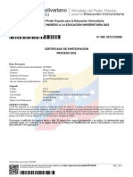 Certificado asignación PNF Informática UPTEB