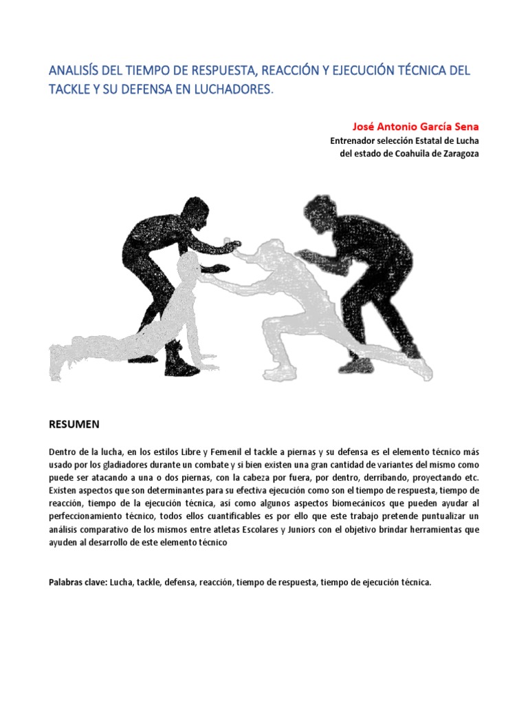 Análisis del Tackle en Lucha: Tiempos y Técnicas | PDF | Tren | Quitarse
