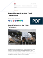 Energi Terbarukan Dan Tidak Terbarukan