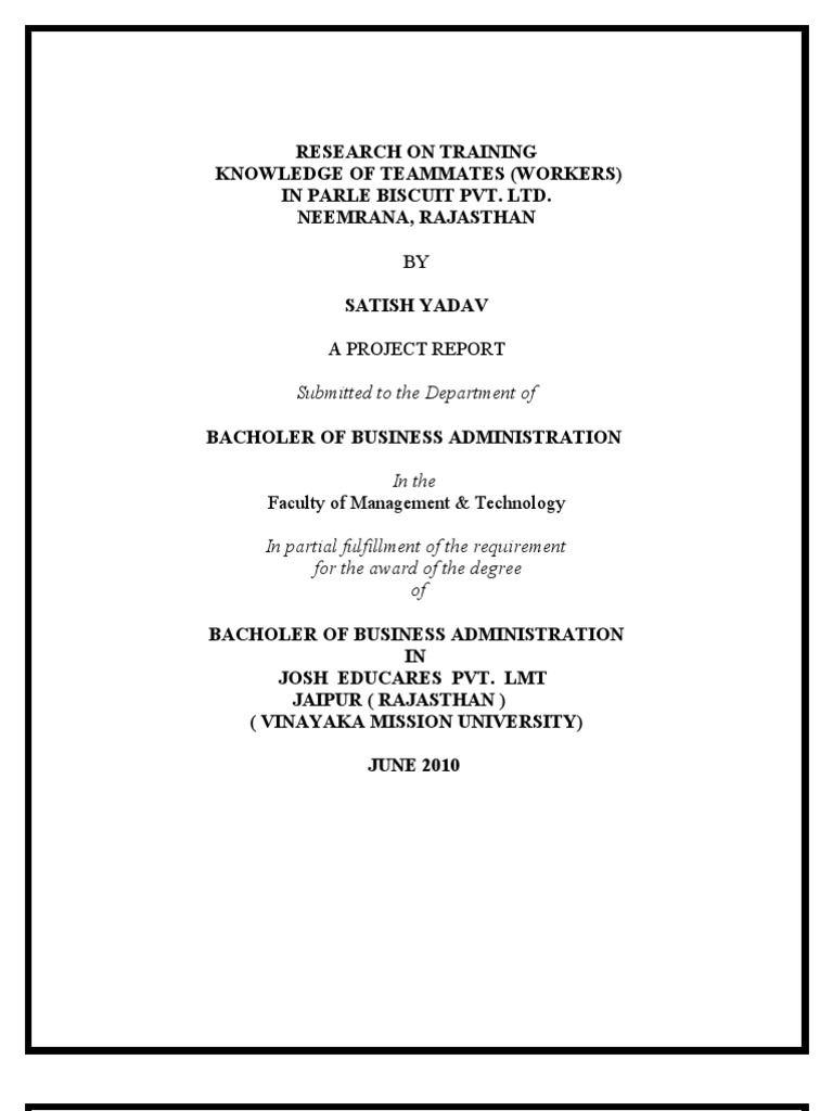 Parle project essay image