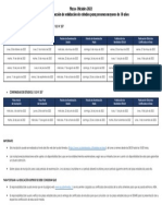 Calendario Periodos de Examinacion Adultos 2022