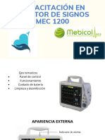 Capacitacion en Monitor de Signos Mec 1200
