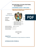 "Universidad Nacional de San Cristobal de Huamanga": Facultad de Ingenieria Quimica Y Metalurgia