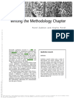 Zubkov & Pondi Writing The Methodology Chapter
