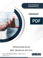 Epistemología Del Trabajo Social: Autor: Lcdo. Mgs. Christian F. Vásquez Torres