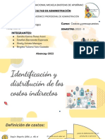 Identificación y Distribución de Otros Costos Indirectos