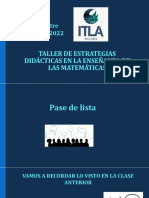 Taller de Estrategias Didácticas en La Enseñanza de Las Matemáticas - Semana 4