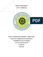 Term of Reference Duta Tarbyah 2022