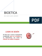 Bioética: Mg. David Lagos Liberato