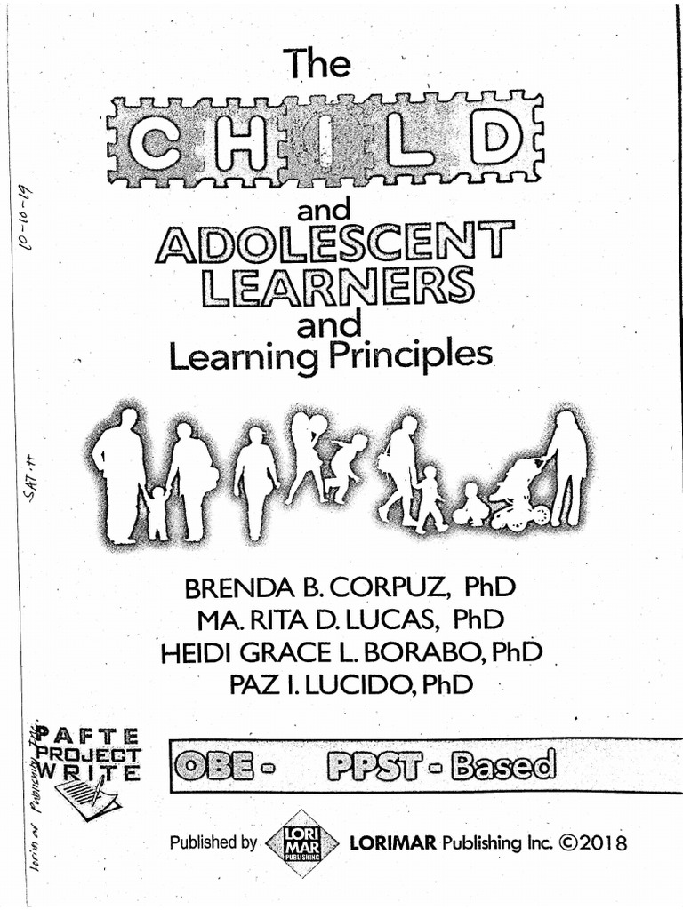 The Child And Adolescent Learners Pdf