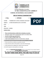 Fundamentals of Accounting Act001 - Eom - Sample Paper
