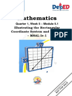 Mathematics: Illustrating The Rectangular Coordinate System and Its Uses - M8AL-Ie-1