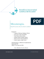 Eenf - Salud Integrativa y Med. Comple - Lectura Crítica Mesoterapia - G6 - 6tob