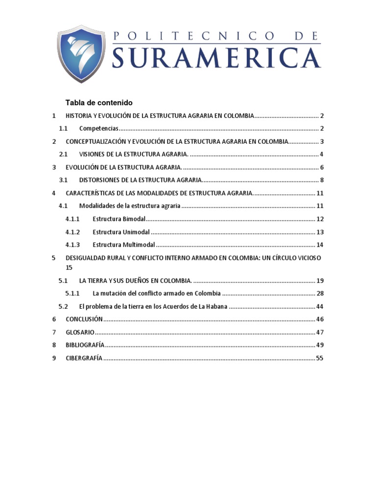 Estructura Agraria y Conflicto Rural | PDF | Agricultura | Colombia
