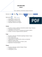 Guía biología reinos monera protista fungi plantae animalia