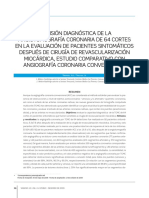 Precisión Diagnóstica de La Angiotomografía Coronaria de 64 Cortes...