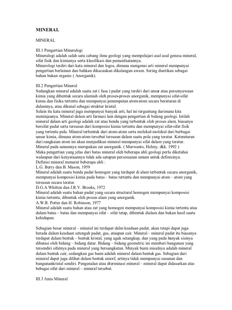 MINERAL | PDF