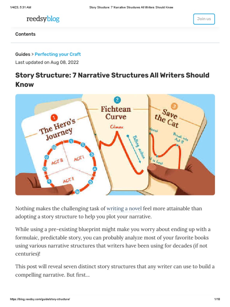 Story Structure - 7 Narrative Structures All Writers Should Know | PDF
