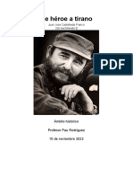 De héroe a tirano: el ascenso y caída de Fidel Castro