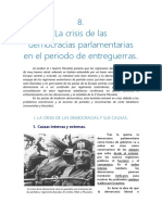 La Crisis de Las Democracias Parlamentarias en El Periodo de Entreguerras