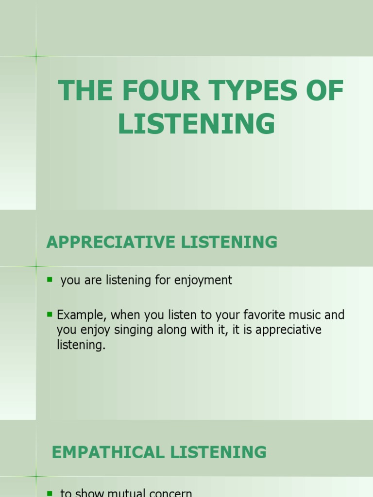 the-four-types-of-listening-pdf-nonverbal-communication-evidence