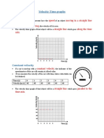 Lesson 5 - Velocity Time Graph Note