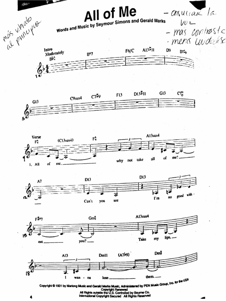 All of Me PDF | PDF