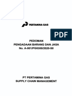 Pedoman No. a-001.PG0300.2020 Pengadaan Barang Dan Jasa PT Pertamina Gas Fadli