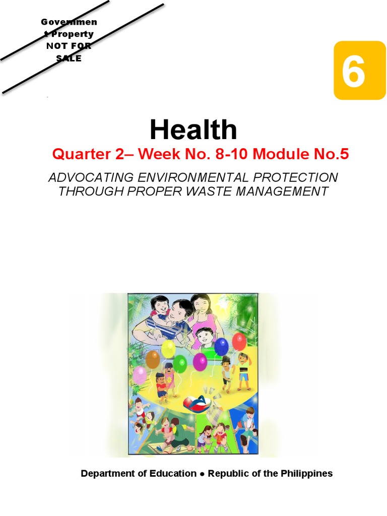 Health 6 Q2 Module 5 Week 8 Pdf