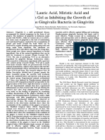 Potential of Lauric Acid, Miristic Acid and Combination Gel As Inhibiting The Growth of Porphyromonas Gingivalis Bacteria in Gingivitis