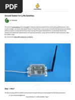 Ground Station For LoRa Satellites