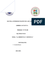 Herencia genética: transmisión de caracteres hereditarios