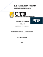 Universidad Tecnológica Boliviana - Examen - Alcon