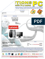 Lenovo m93p SFF - Garduño