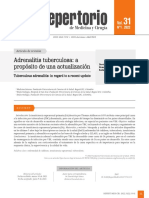 Adrenalitis Tuberculosa: A: Adrenalitis Tuberculosa: A Propósito de Una Actualización Propósito de Una Actualización