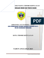 KAK Jasa Perencanaan Saluran Drainase Drainase Rt.011 Rw.005 Kelurahan Tomagoba