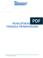 IV. Kualifikasi Tenaga Pendukung