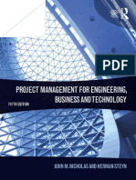 Español Proyect Management For Engineering, Bussiness and Technology 5th Edition