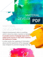 Material Development