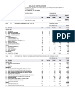 Analisis de Costos Unitarios