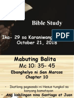 Bible Study October 17 2018