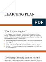 Learning Plan