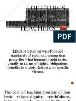 Code of Ethics for Professional Teachers