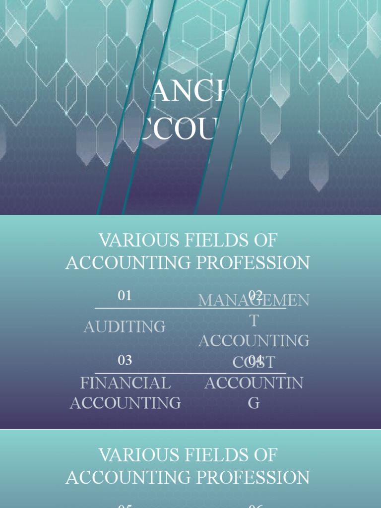 Branches of Accounting PDF Accounting Audit