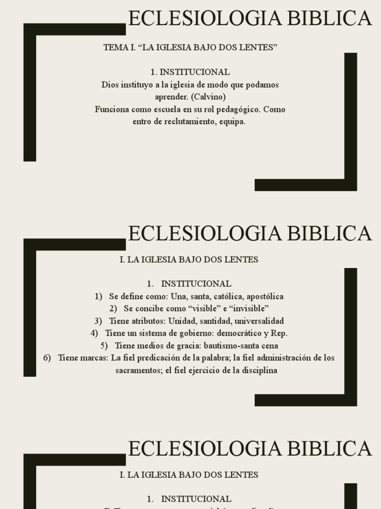 Eclesiologia Biblica | PDF | Iglesia Católica | Cristo (título)