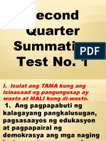 2nd Quarter Summative Test