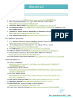 Resource List For Clients PDF