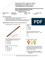 Matematika Soal Ujian Akhir Semester Ganjil Kelas VIII 2022-2023