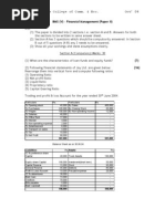 Narsee Monjee College of Comm. & Eco. Oct' 04: BMS (V) - Financial Management (Paper II)